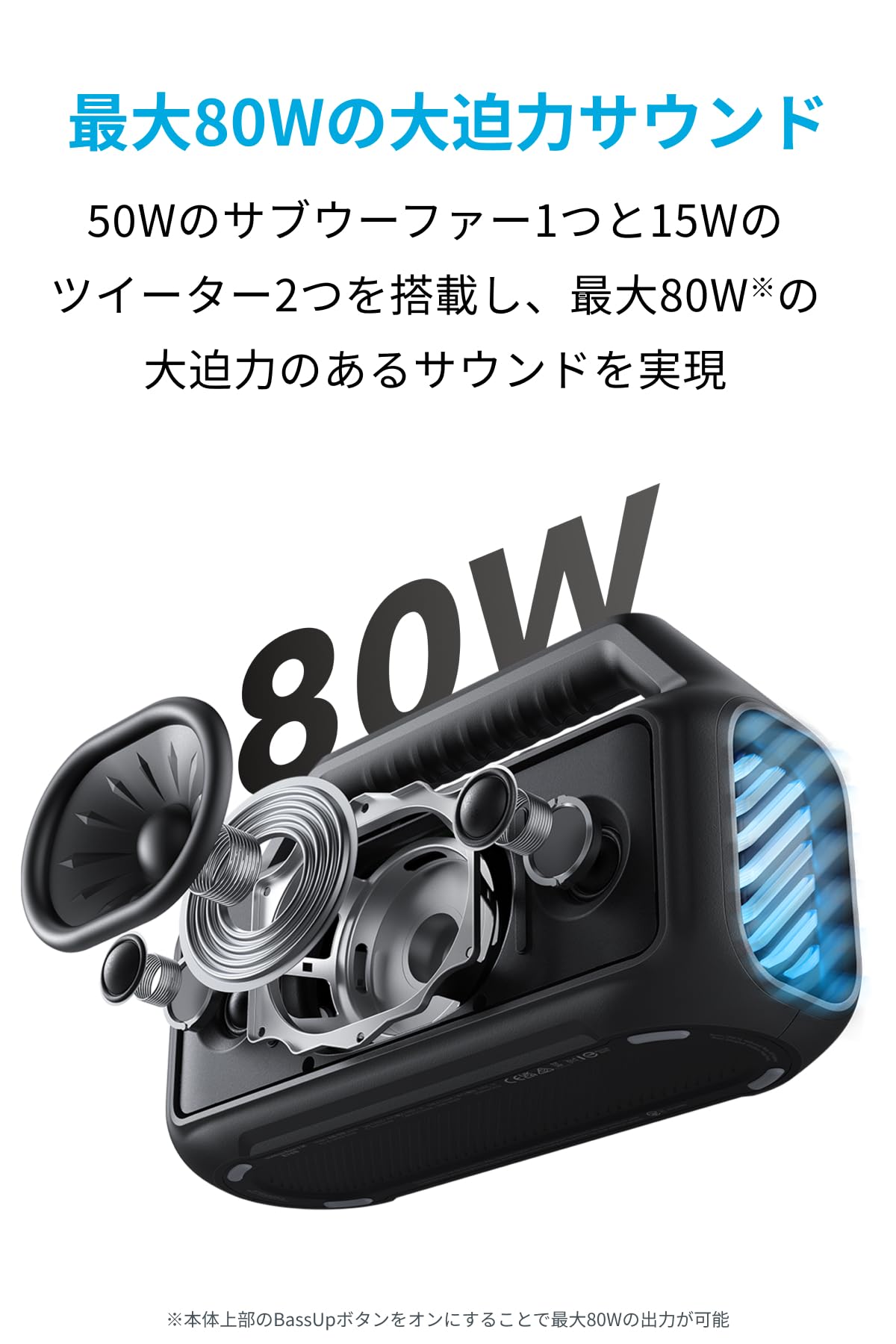 スピーカー・ウーファー Anker Soundcore Boom 2 Pro soundcore Boom 2 Pro by Anker Outdoor Bluetooth Speaker